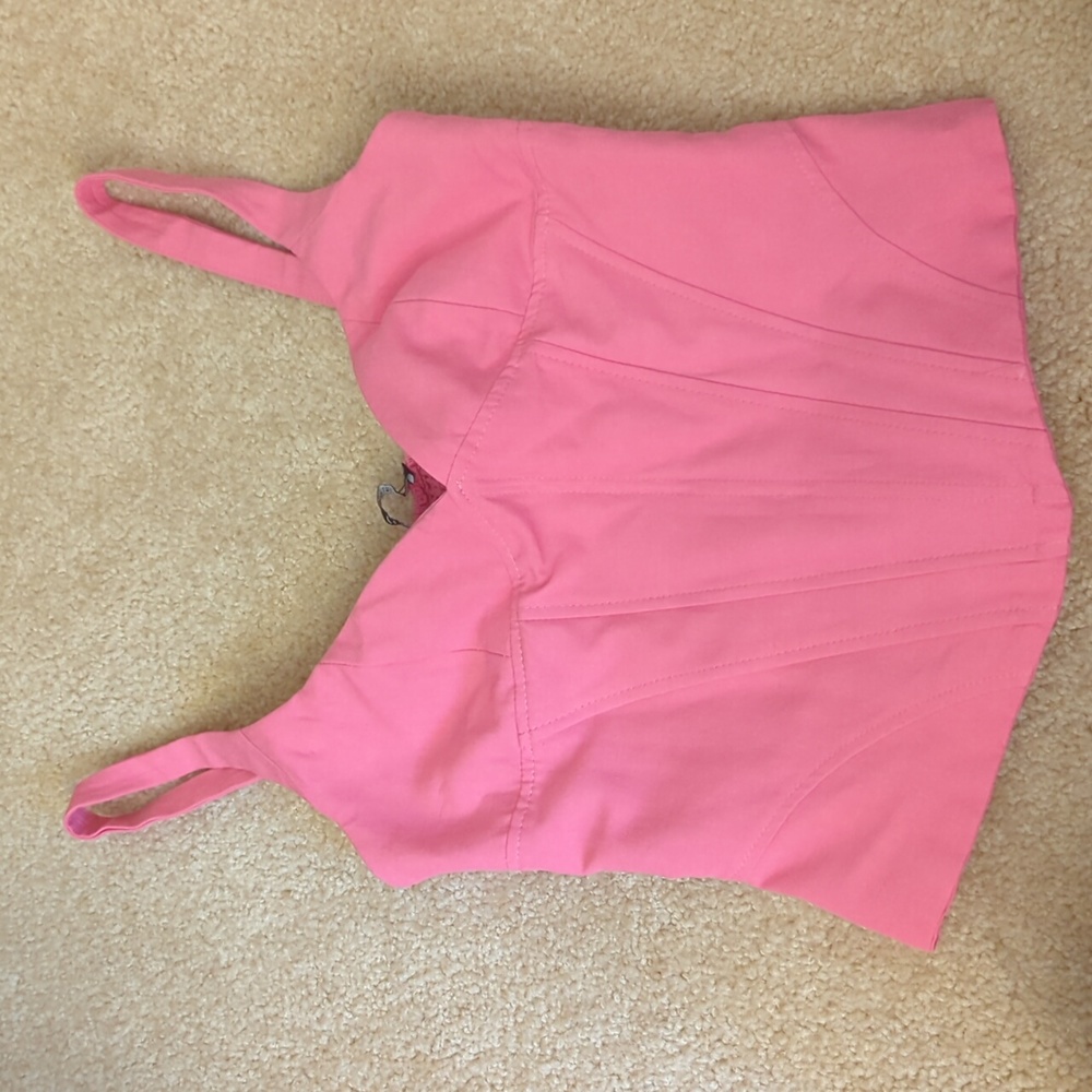 Pink corset top